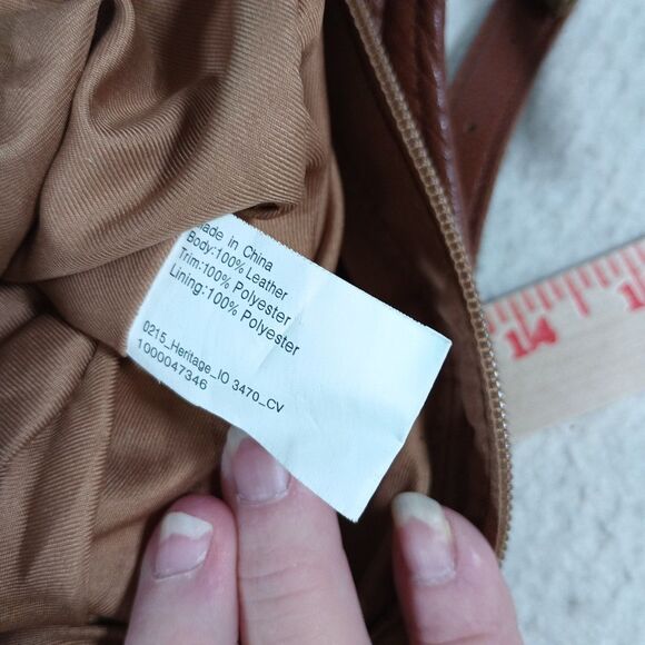 The Sak Heritage Hobo Shoulder Bag Leather Crochet Purse 2015 Brown Vintage Bag - Picture 10 of 16